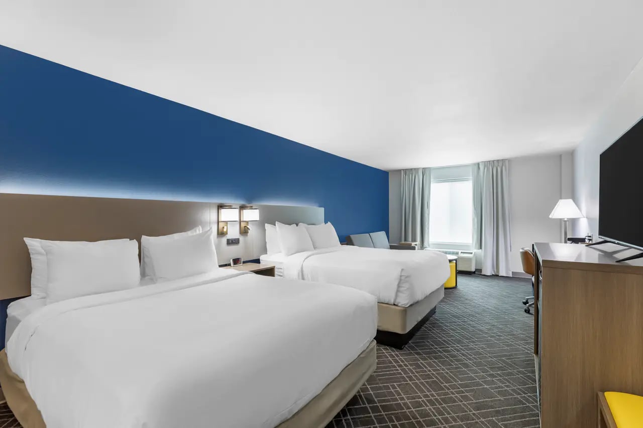 Comfort Inn guest room with two beds